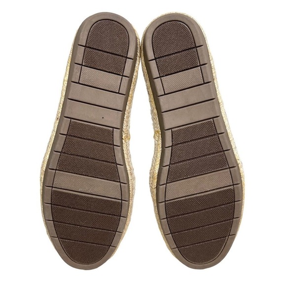 London Fog LALA Espadrilles Shoes Cream Lace Pattern Slip On Cushioned Women 9M‎ - Picture 7 of 7